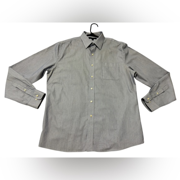 Tommy Hilfiger Other - Tommy Hilfiger Men's Blue/White Button-Up Shirt Striped Size:17 (36-37)